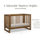 Nantucket 3-in-1 Convertible Crib with Toddler Bed Conversion Kit