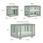 Yuzu 8-in-1 Convertible Crib with All-Stages® Conversion Kits