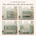 Yuzu 8-in-1 Convertible Crib with All-Stages® Conversion Kits