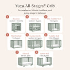 Yuzu 8-in-1 Convertible Crib with All-Stages® Conversion Kits