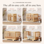 Yuzu 8-in-1 Convertible Crib with All-Stages® Conversion Kits