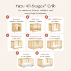 Yuzu 8-in-1 Convertible Crib with All-Stages® Conversion Kits