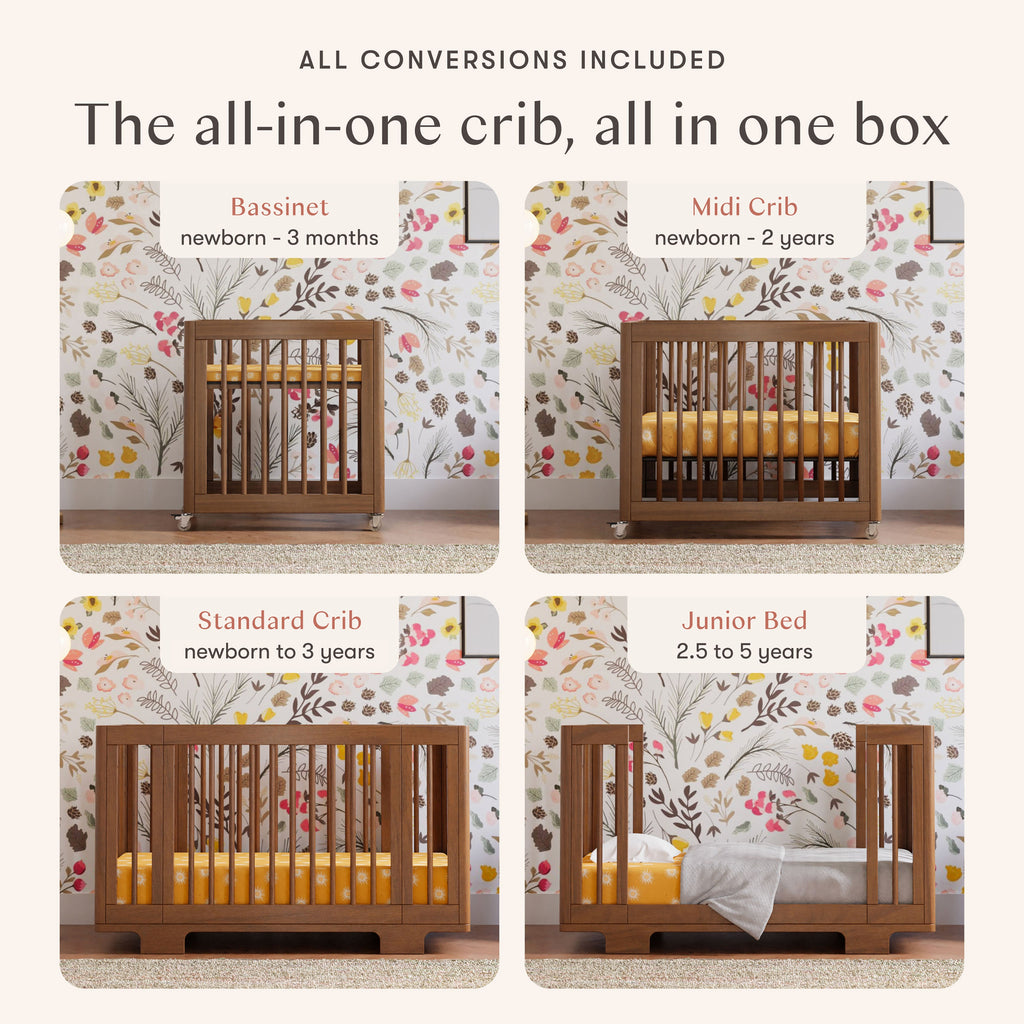 Yuzu 8-in-1 Convertible Crib with All-Stages® Conversion Kits
