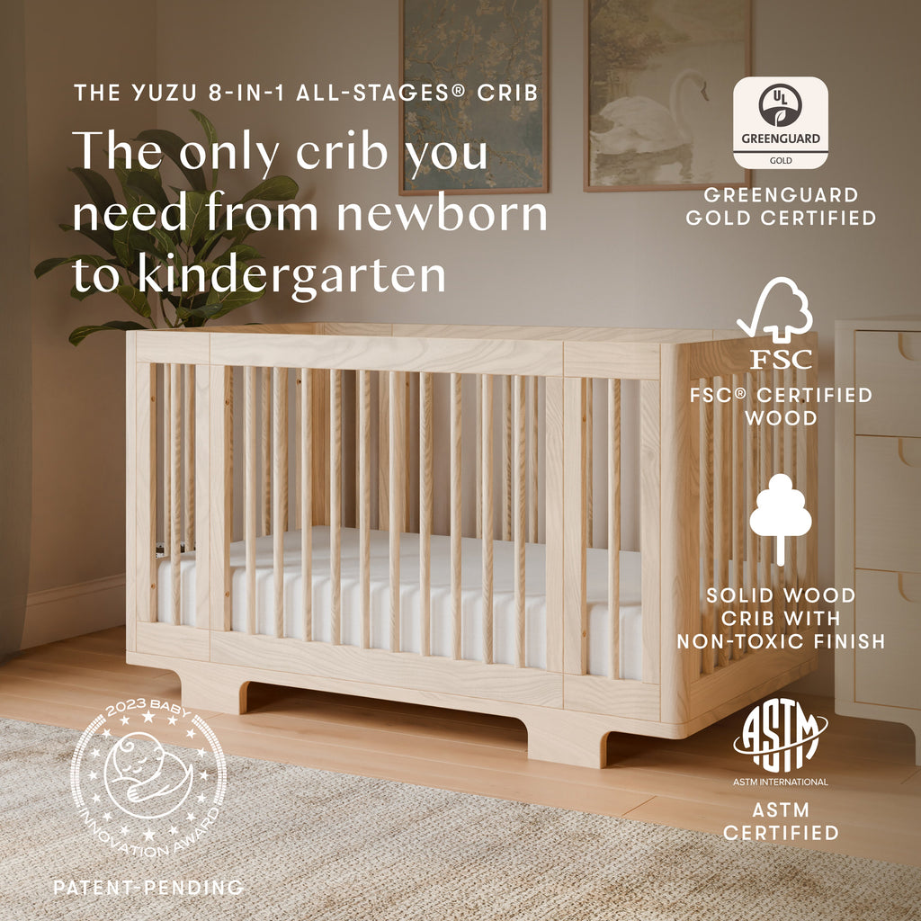 Yuzu 8-in-1 Convertible Crib with All-Stages® Conversion Kits