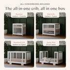 Yuzu 8-in-1 Convertible Crib with All-Stages® Conversion Kits