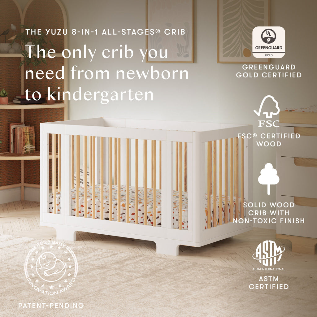 Yuzu 8-in-1 Convertible Crib with All-Stages® Conversion Kits
