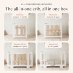 Yuzu 8-in-1 Convertible Crib with All-Stages® Conversion Kits