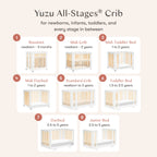 Yuzu 8-in-1 Convertible Crib with All-Stages® Conversion Kits