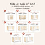 Yuzu 8-in-1 Convertible Crib with All-Stages® Conversion Kits