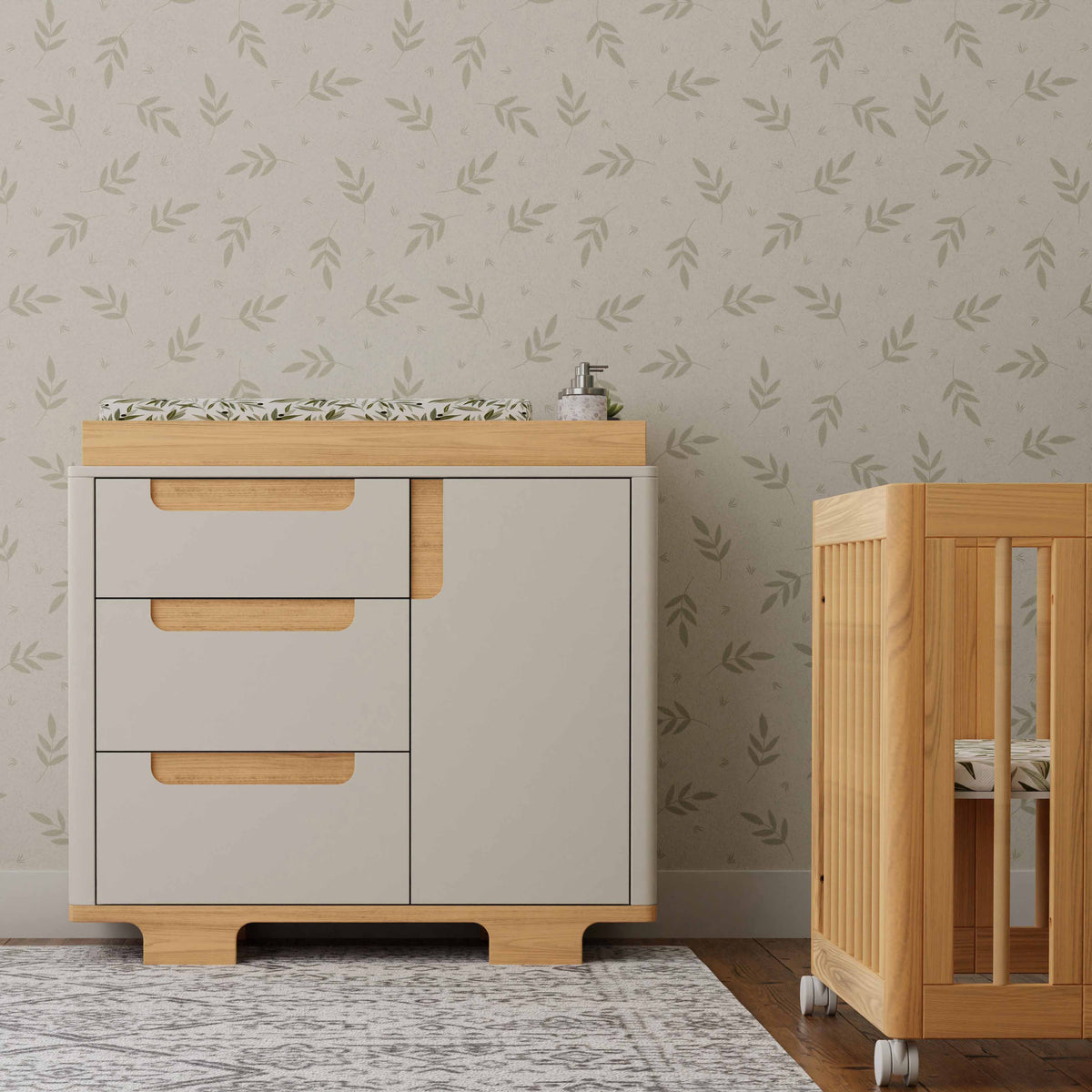 Yuzu 3-Drawer Compact Changer Dresser with Removable Changing Tray (41")