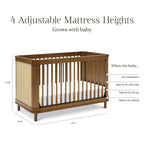 Marin with Cane 3-in-1 Convertible Crib