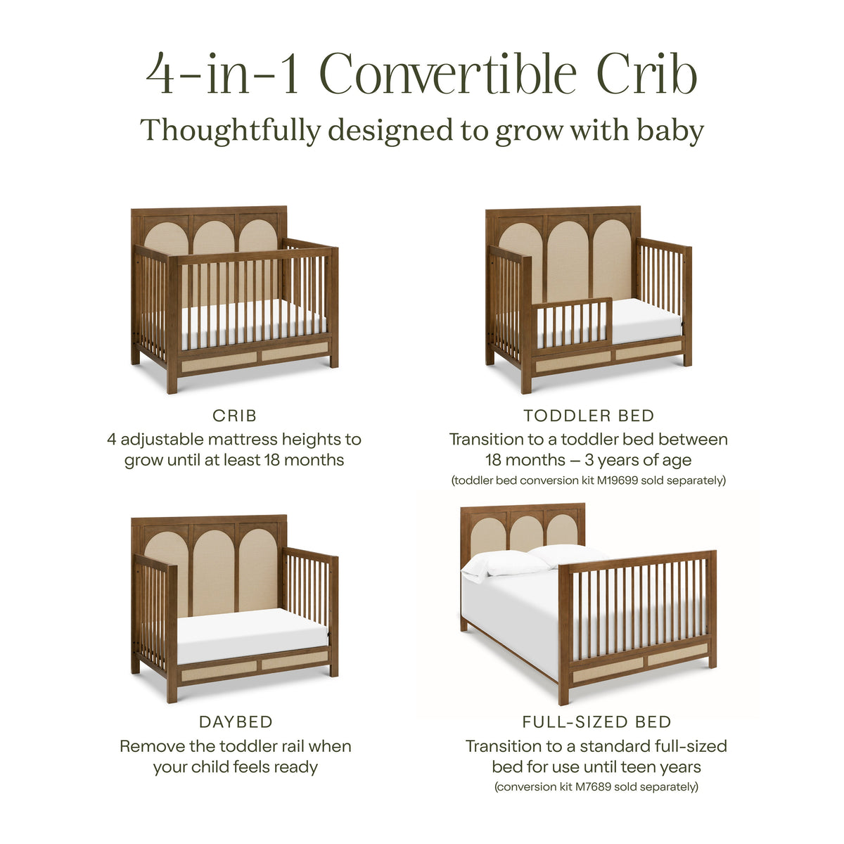 Cuna convertible 4 en 1 Eloise