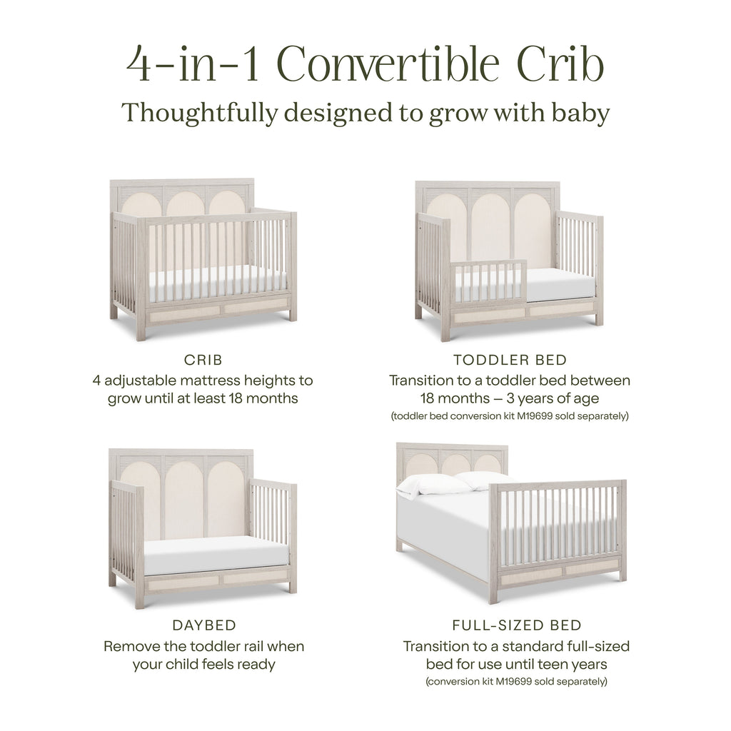 Cuna convertible 4 en 1 Eloise