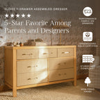 Eloise 7-Drawer Wide Assembled Dresser (56")