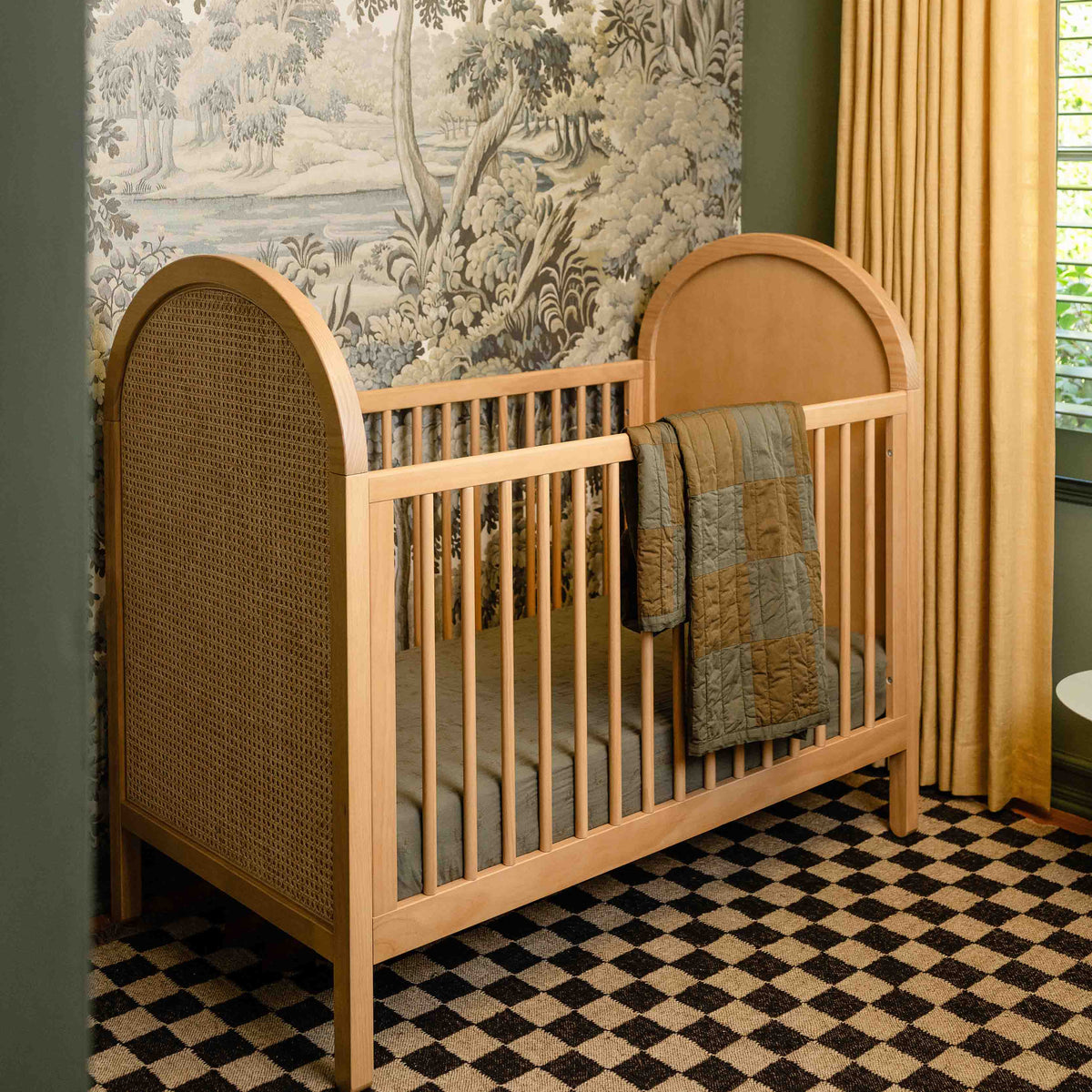 Cuna convertible 3 en 1 Bondi Cane con kit de conversión para cama de niño pequeño