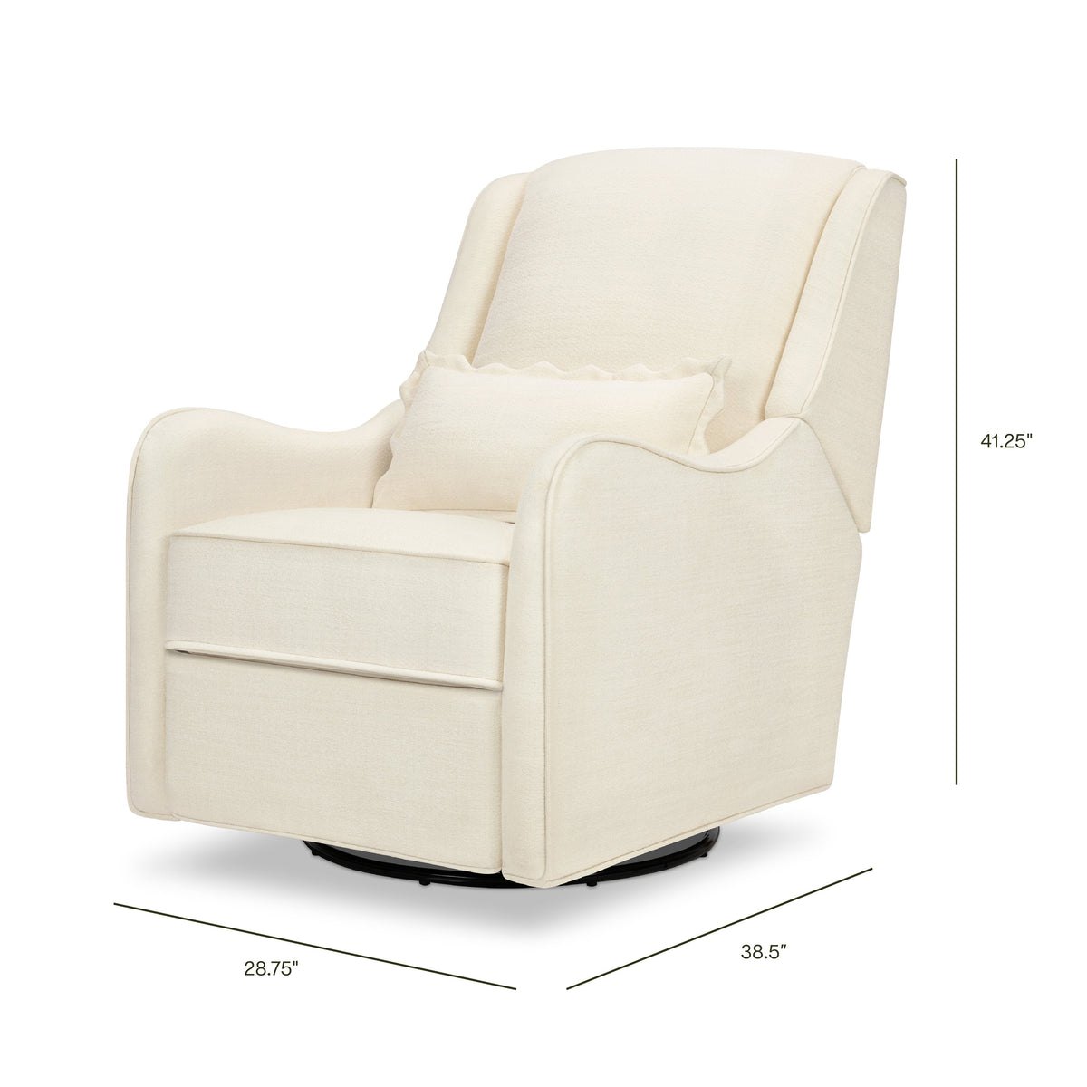 Sillón reclinable y mecedora giratoria Devon