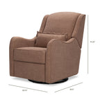 Sillón reclinable y mecedora giratoria Devon