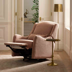 Sillón reclinable y mecedora giratoria Devon