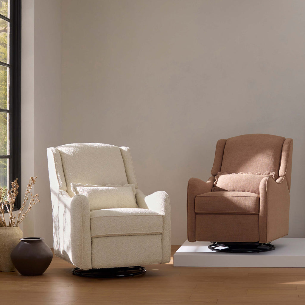 Sillón reclinable y mecedora giratoria Devon