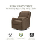 Sillón reclinable y mecedora giratoria Devon