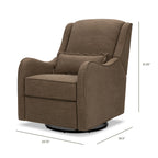 Sillón reclinable y mecedora giratoria Devon