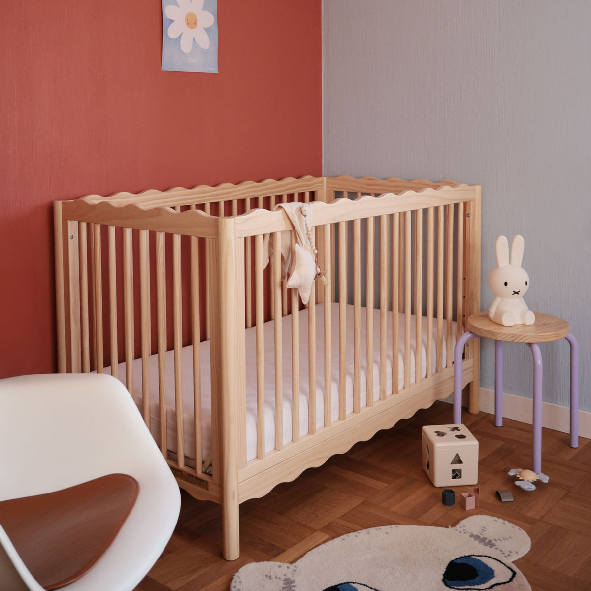 Swell 4-in-1 Convertible Crib with Toddler Bed Conversion Kit
