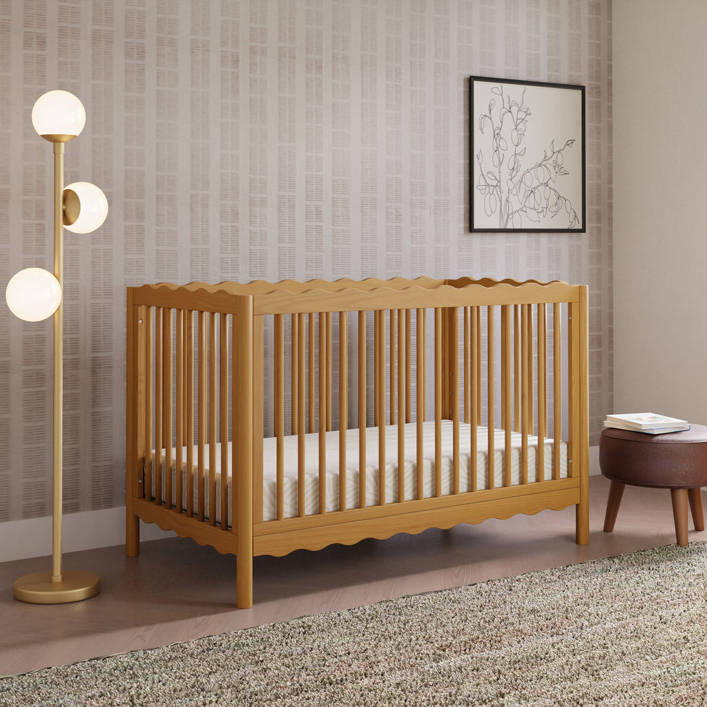 Cuna convertible 4 en 1 Swell con kit de conversión para cama de niño pequeño