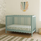 Cuna convertible 4 en 1 Swell con kit de conversión para cama de niño pequeño
