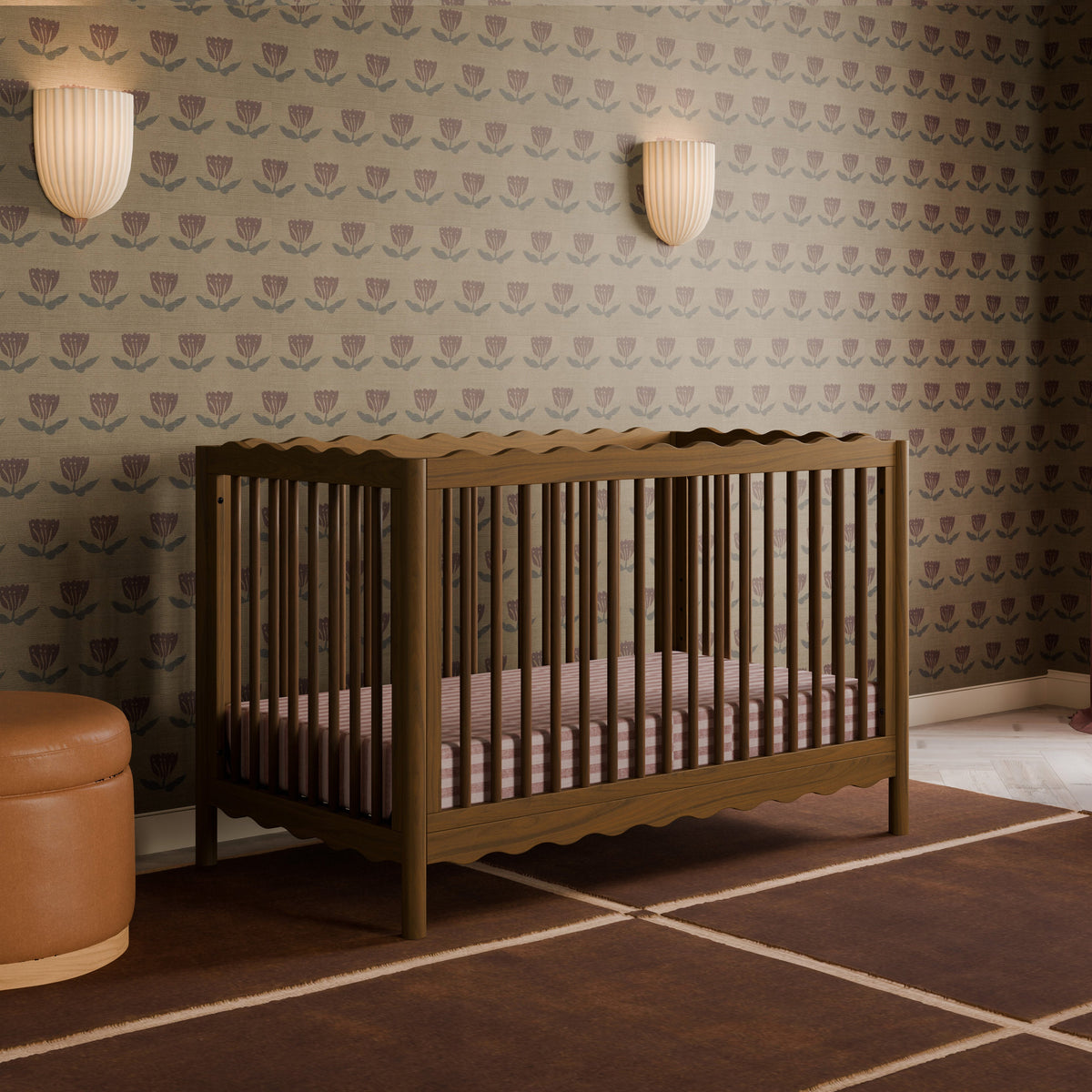 Cuna convertible 4 en 1 Swell con kit de conversión para cama de niño pequeño