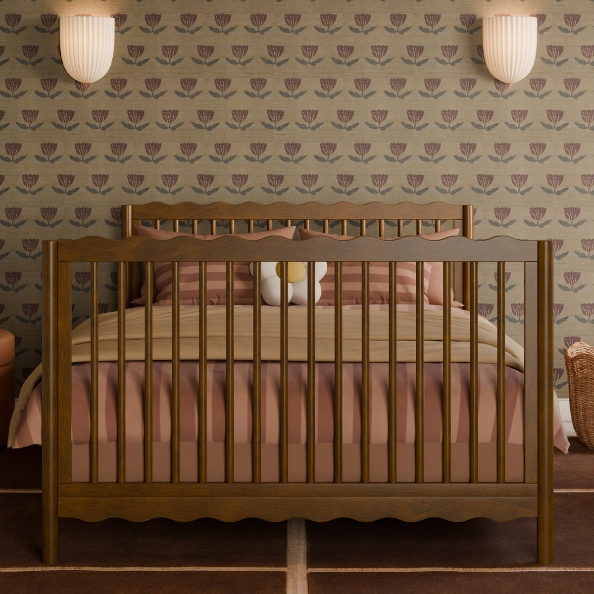 Cuna convertible 4 en 1 Swell con kit de conversión para cama de niño pequeño