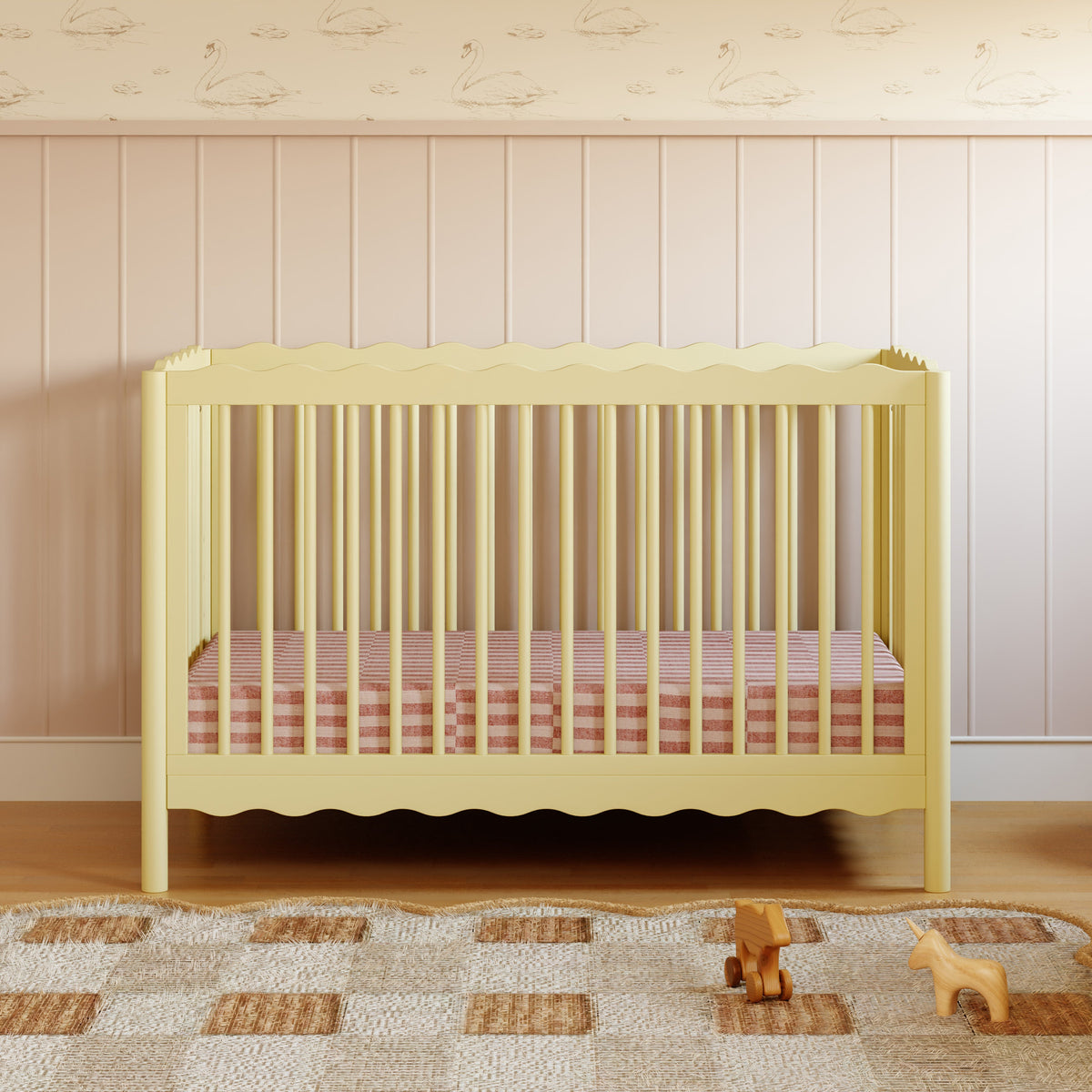 Cuna convertible 4 en 1 Swell con kit de conversión para cama de niño pequeño