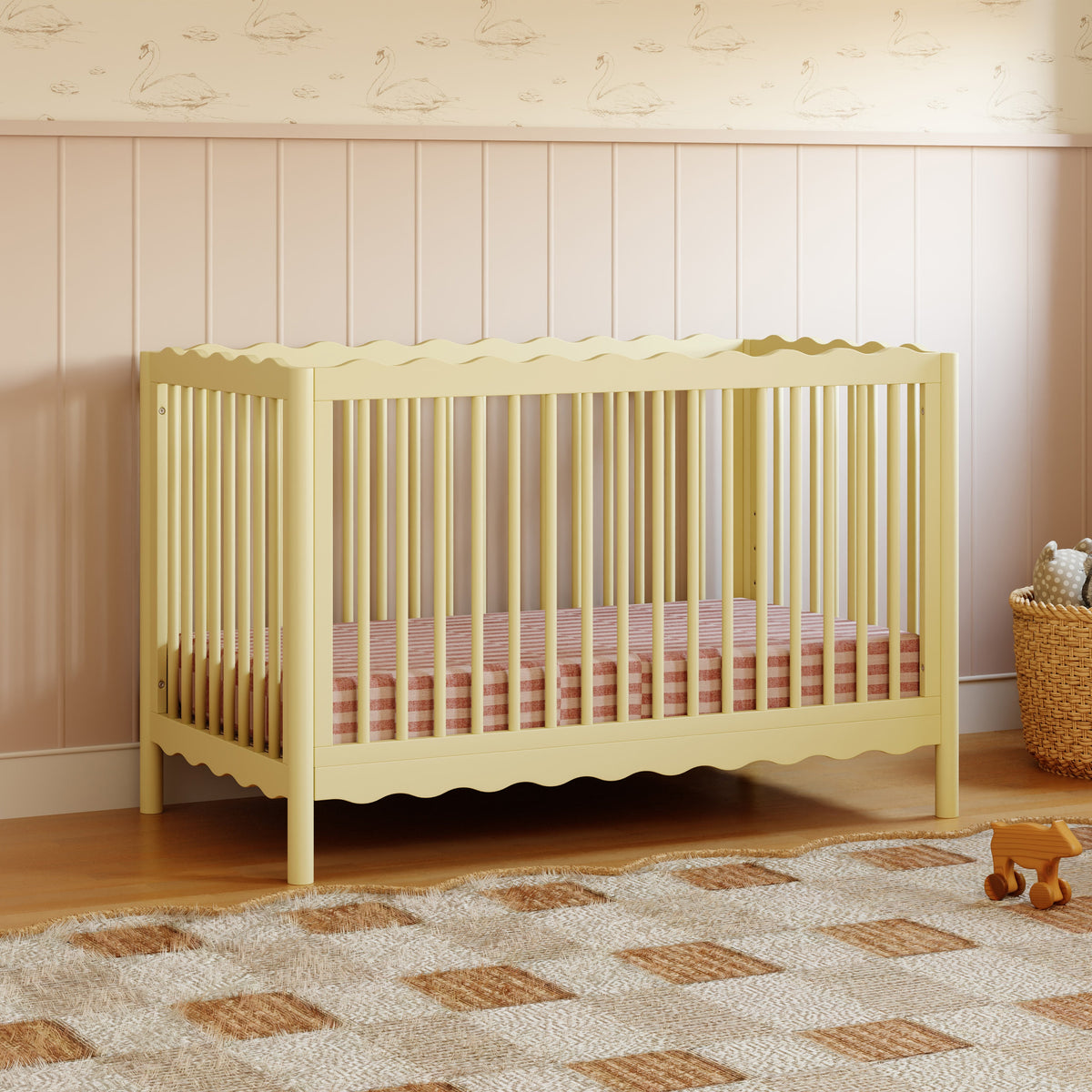 Swell 4-in-1 Convertible Crib with Toddler Bed Conversion Kit