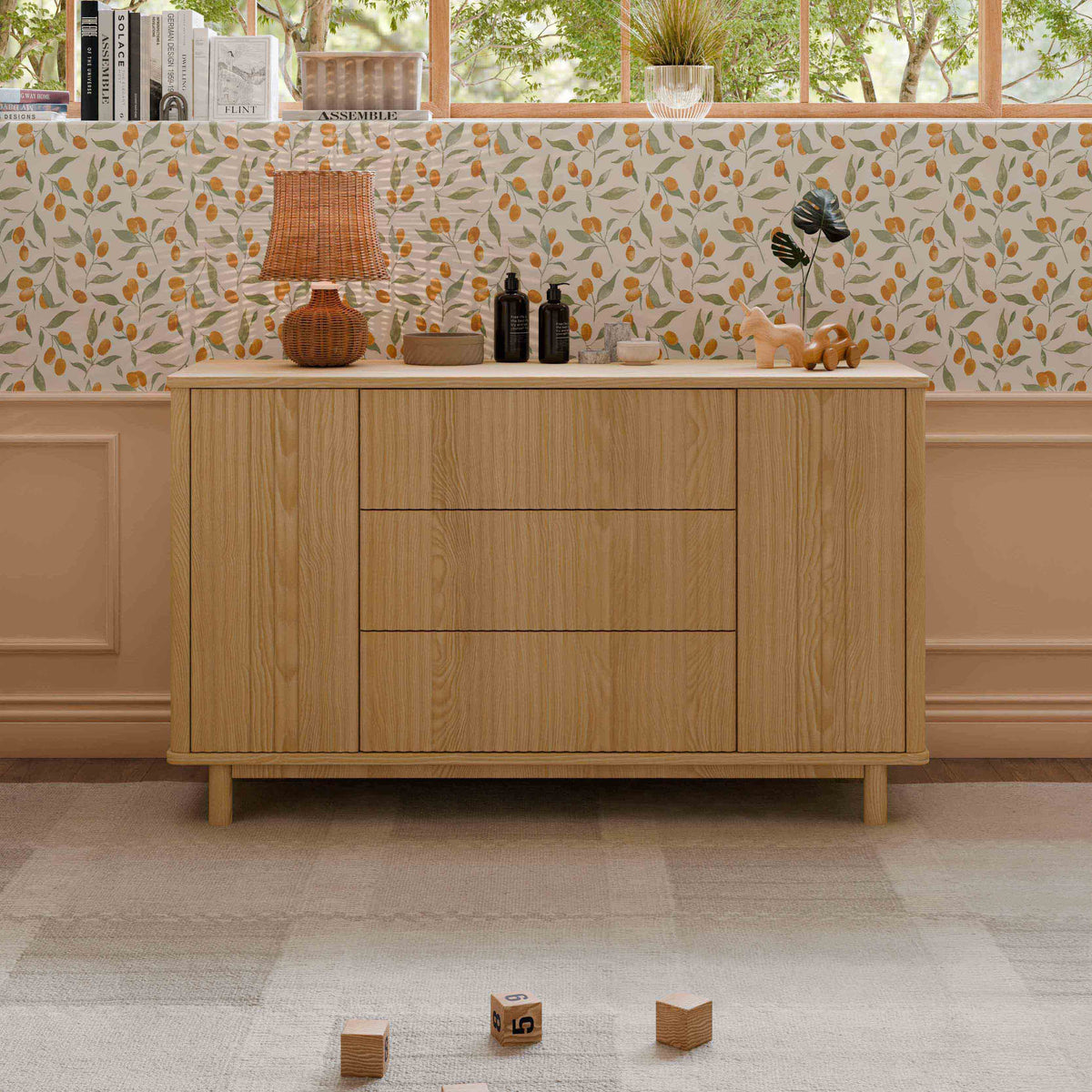 Pogo Tambour Extra Wide Assembled Dresser (58")