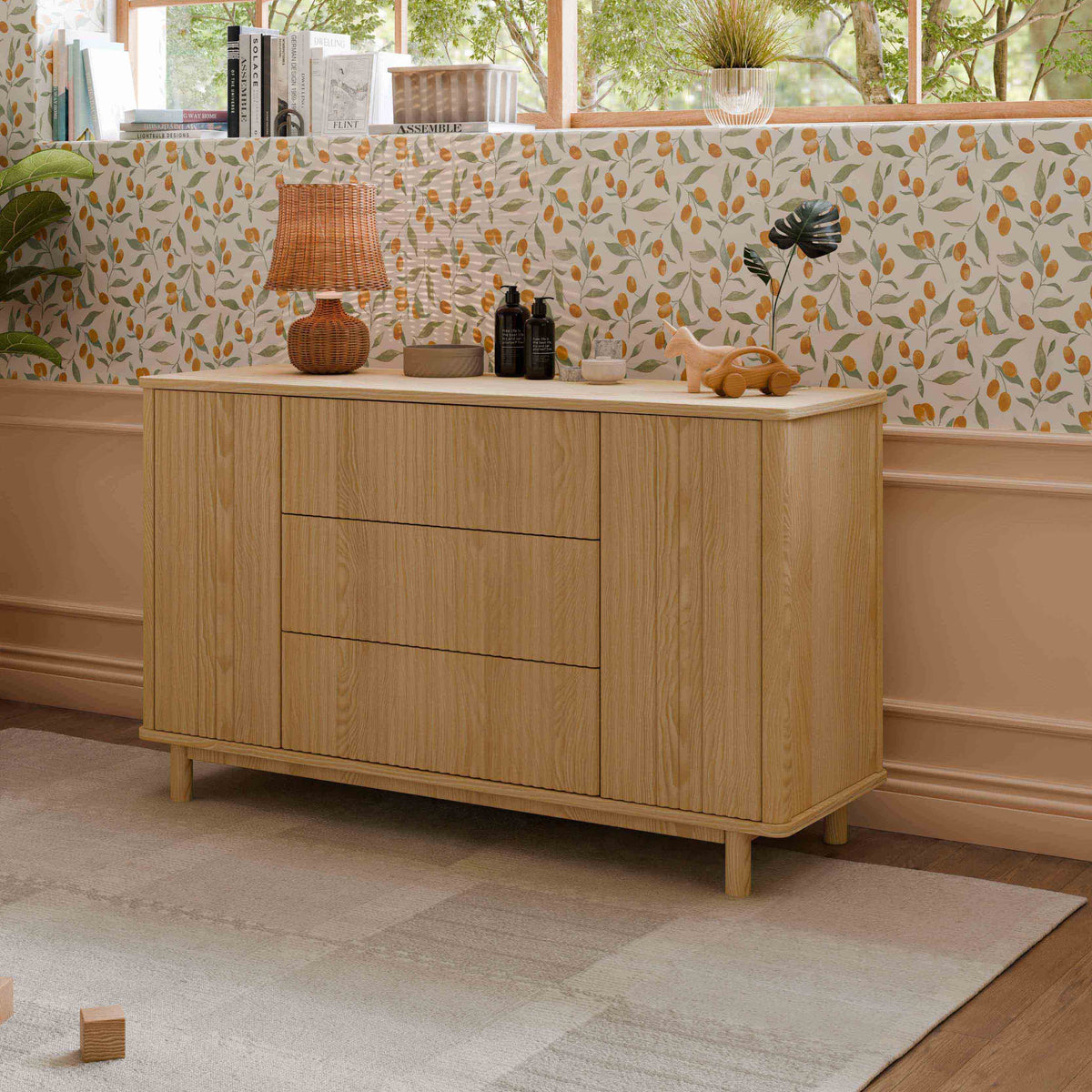 Pogo Tambour Extra Wide Assembled Dresser (58")