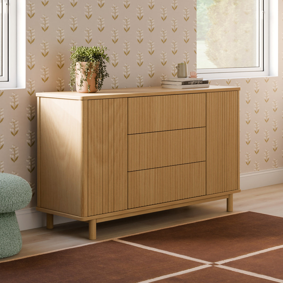 Pogo Tambour Extra Wide Assembled Dresser (58")