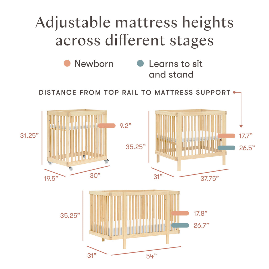 Pogo 8-in-1 Convertible Crib with All-Stages® Conversion Kits