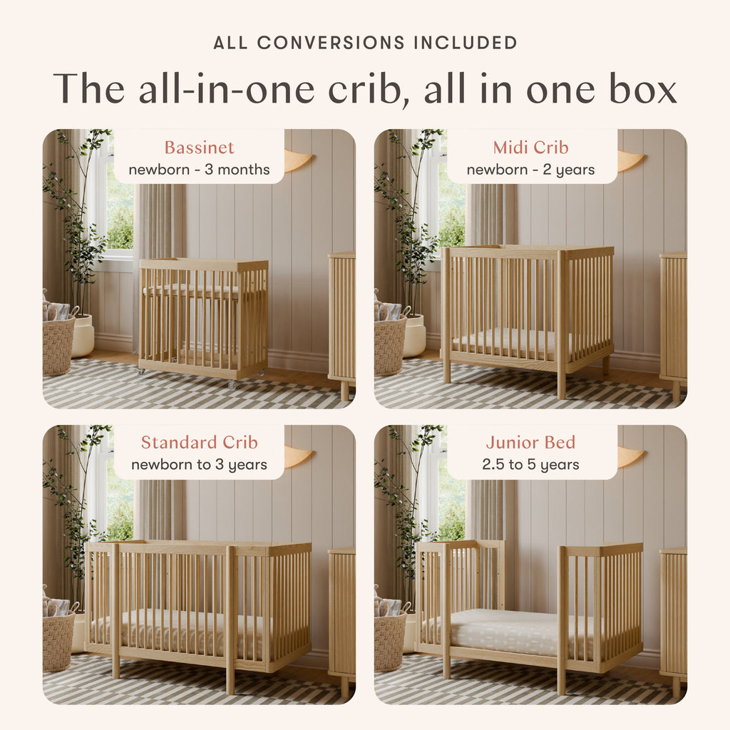 Pogo 8-in-1 Convertible Crib with All-Stages® Conversion Kits