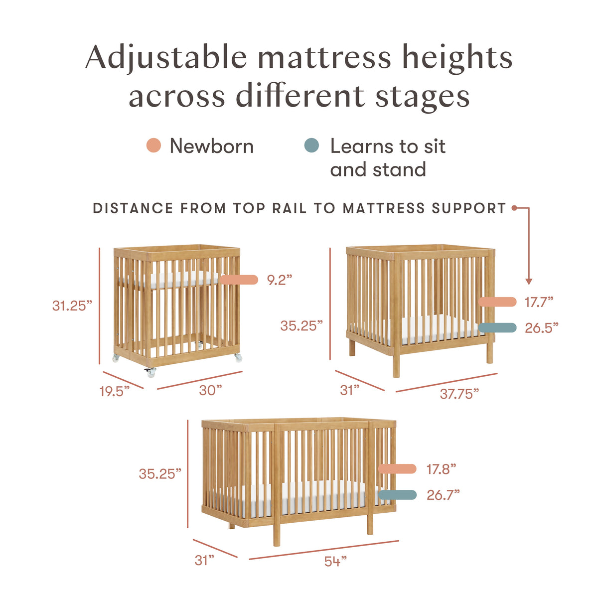 Pogo 8-in-1 Convertible Crib with All-Stages® Conversion Kits