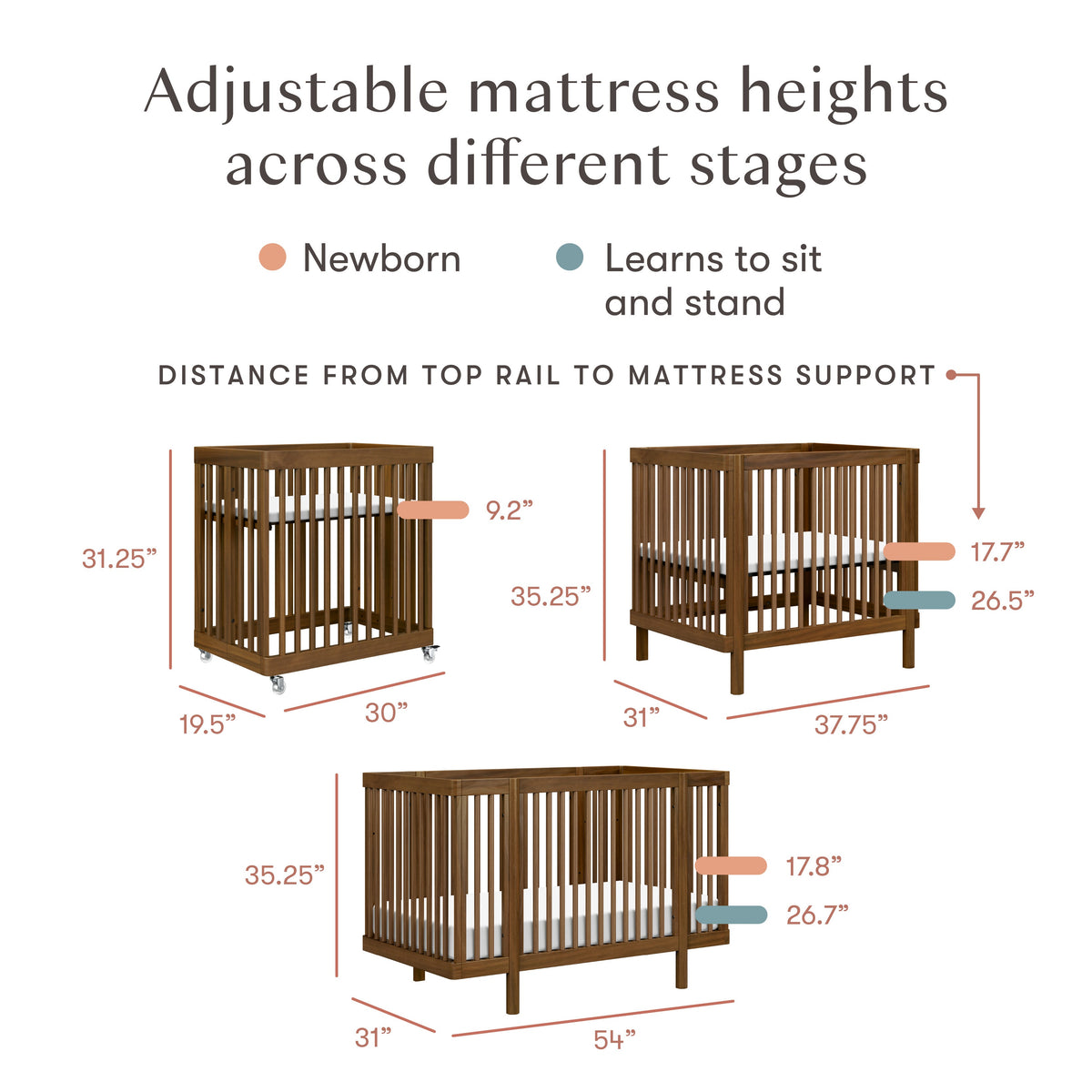 Pogo 8-in-1 Convertible Crib with All-Stages® Conversion Kits