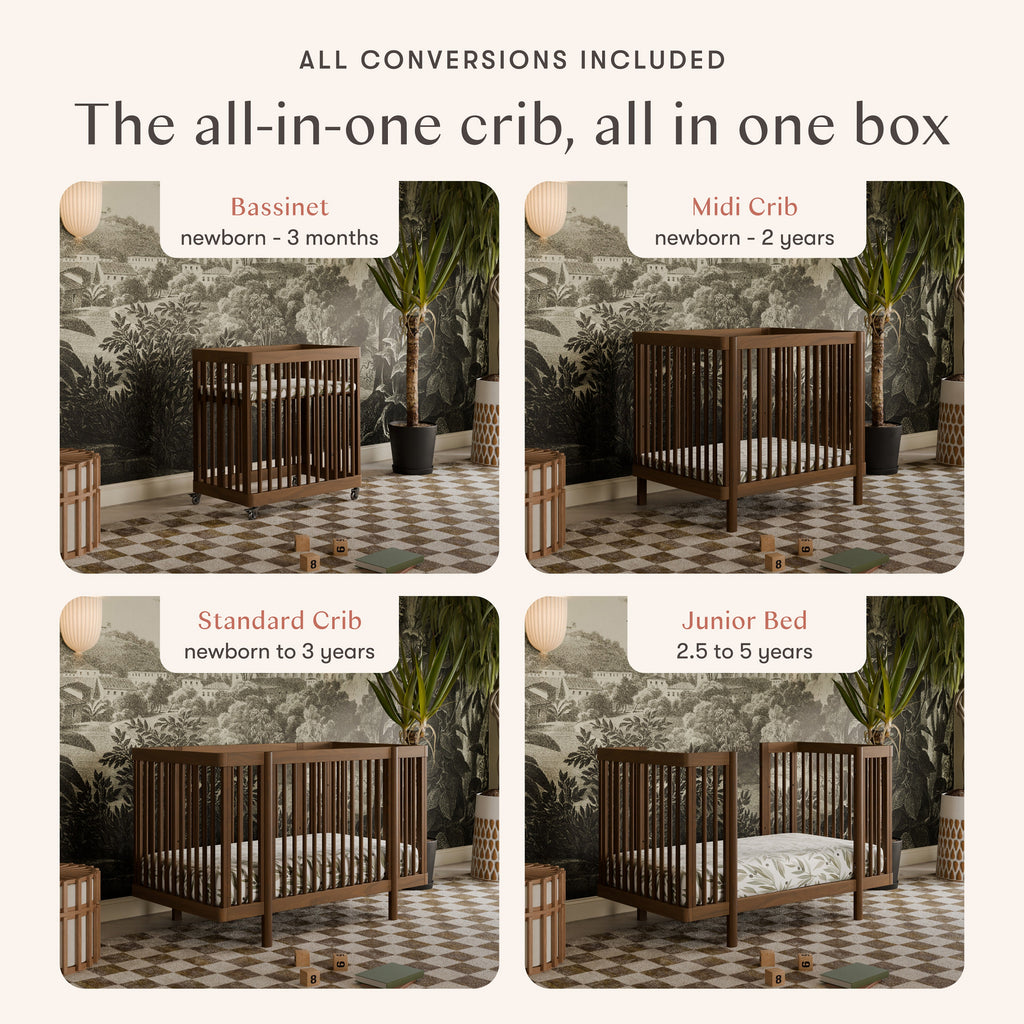 Pogo 8-in-1 Convertible Crib with All-Stages® Conversion Kits