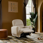 Rainbow Recliner and Swivel Glider in Teddy Loop