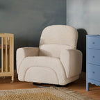 Rainbow Recliner and Swivel Glider in Teddy Loop