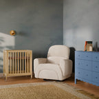 Rainbow Recliner and Swivel Glider in Teddy Loop