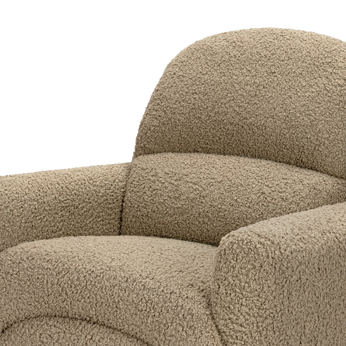 Rainbow Recliner and Swivel Glider in Teddy Loop