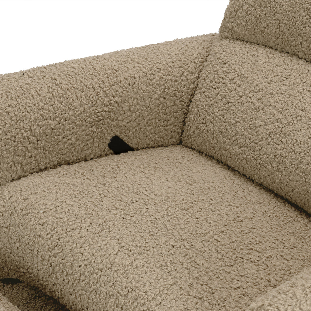 Rainbow Recliner and Swivel Glider in Teddy Loop