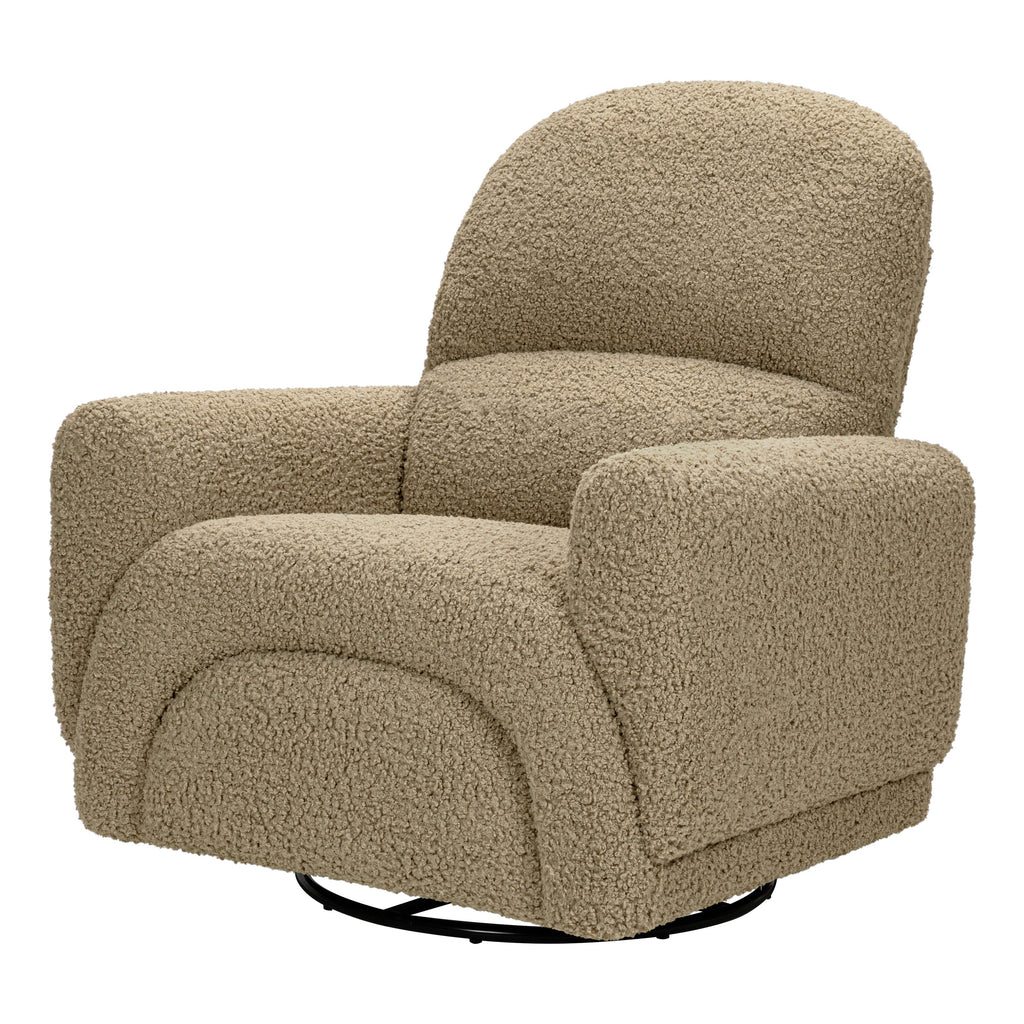 Rainbow Recliner and Swivel Glider in Teddy Loop