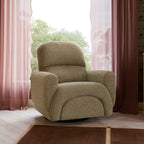 Rainbow Recliner and Swivel Glider in Teddy Loop