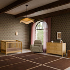 Rainbow Recliner and Swivel Glider in Teddy Loop