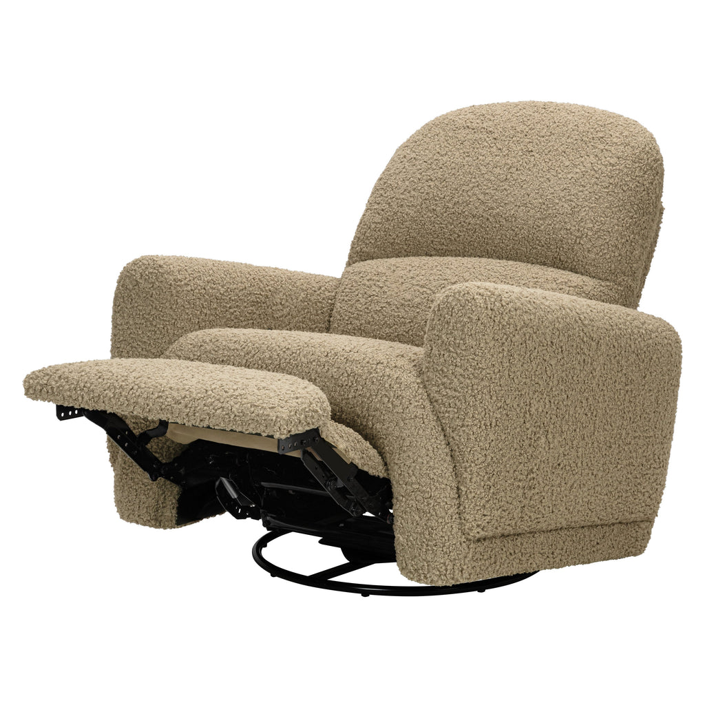 Rainbow Recliner and Swivel Glider in Teddy Loop