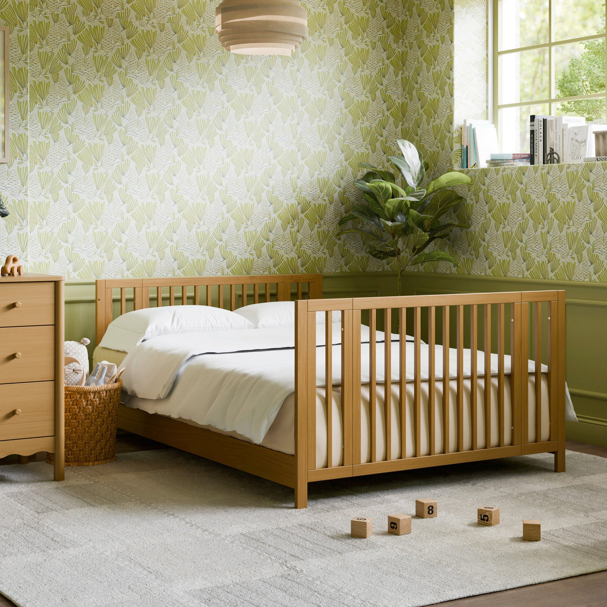 Rolli 9-in-1 Convertible All-Stages® Crib with Bassinet & Toddler Bed Conversion Kits